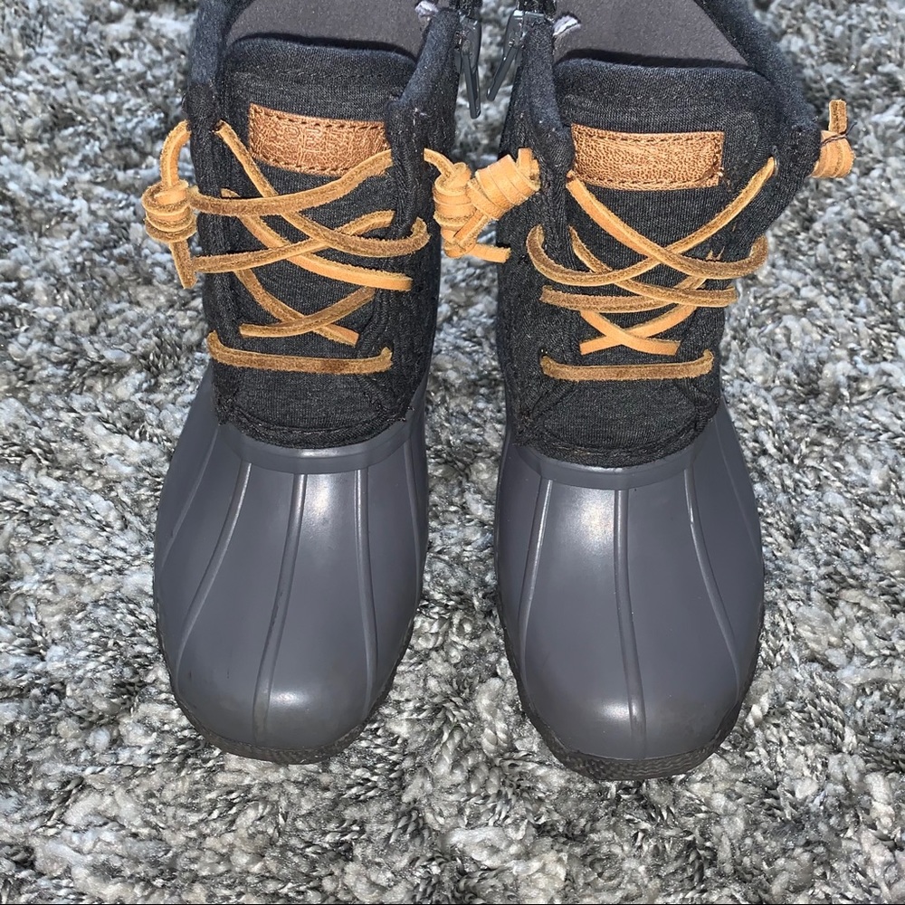Girls Sperry Saltwater Boots size 12